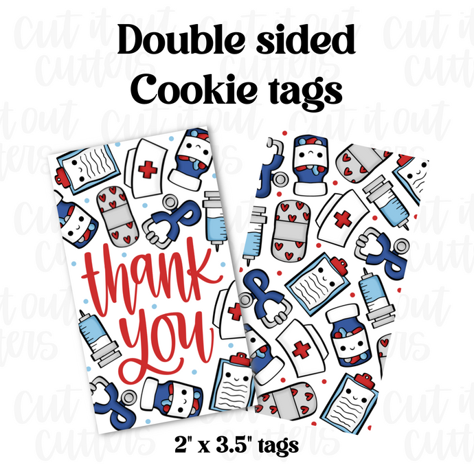 Nurse Cookie Tags