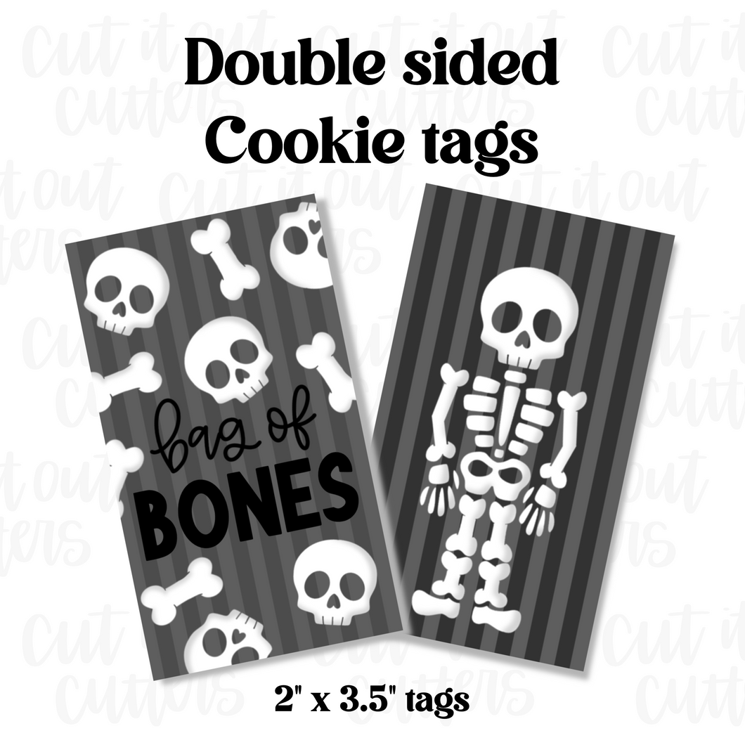 Bag of Bones Cookie Tags