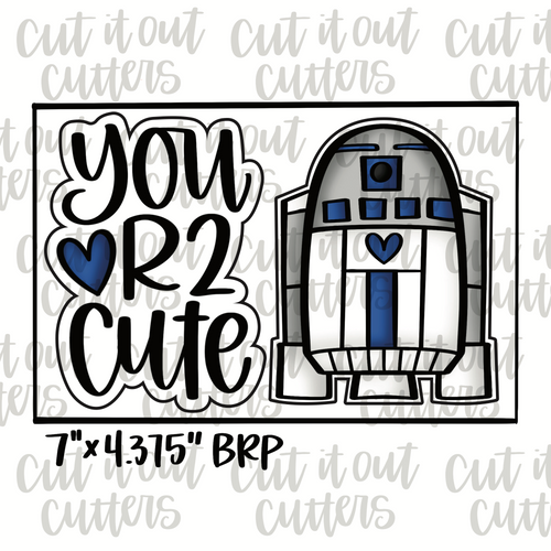 You Are Too Cute & Robot Cookie Cutter Set