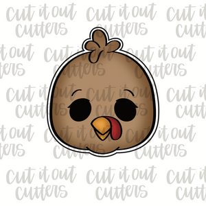 Baby Turkey Face Cookie Cutter