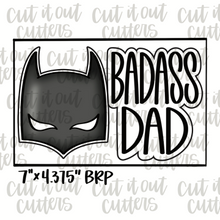 Load image into Gallery viewer, Badass Dad &amp; Gothic Knight Cookie Cutter Set