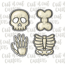 Load image into Gallery viewer, Bag of Bones Cookie Stencil Set