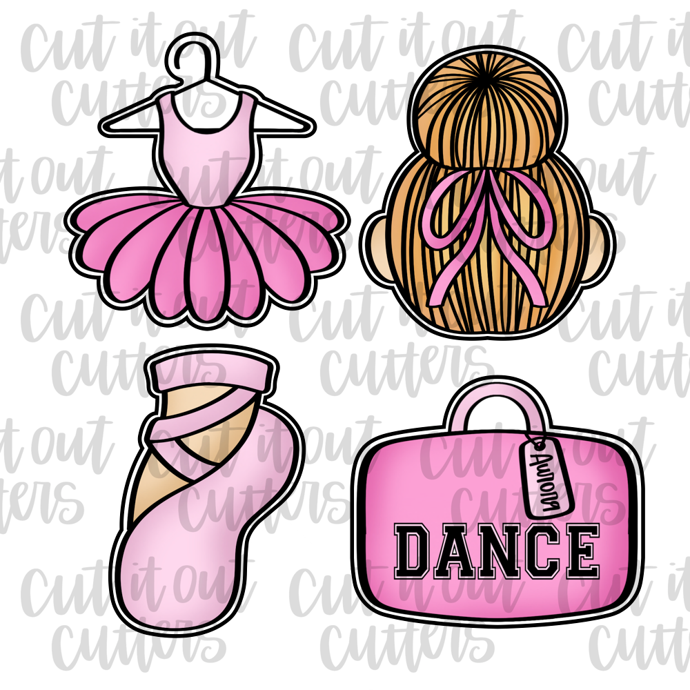 Ballet Dancer Cookie Cutter Set
