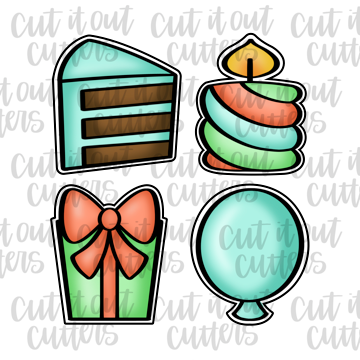 Basic Birthday Cookie Cutter Set
