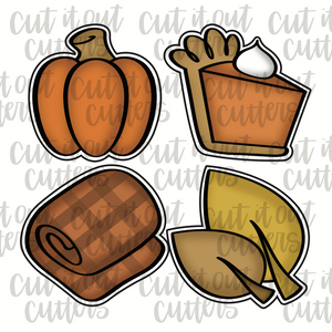 Halloween Mini Cookie Cutter Set-Set of 6 mini cookies cutters:  bat,owl,cat,pumpkin,moon,witch