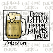 Load image into Gallery viewer, Beery Happy &amp; Beer Cookie Cutter Set
