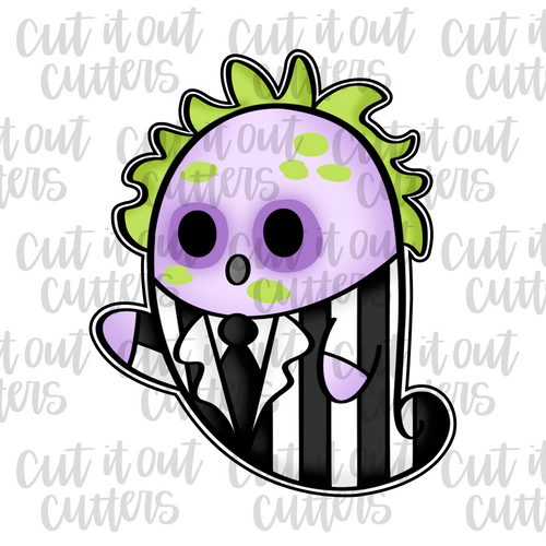 Beetle Dude Ghost Cookie Cutter