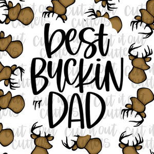 Best Bucking Dad - 2" Square Tags - Digital Download