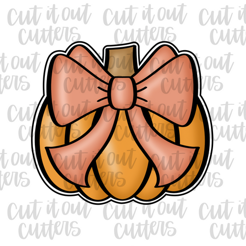 Big Bow Pumpkin Cookie Cutter