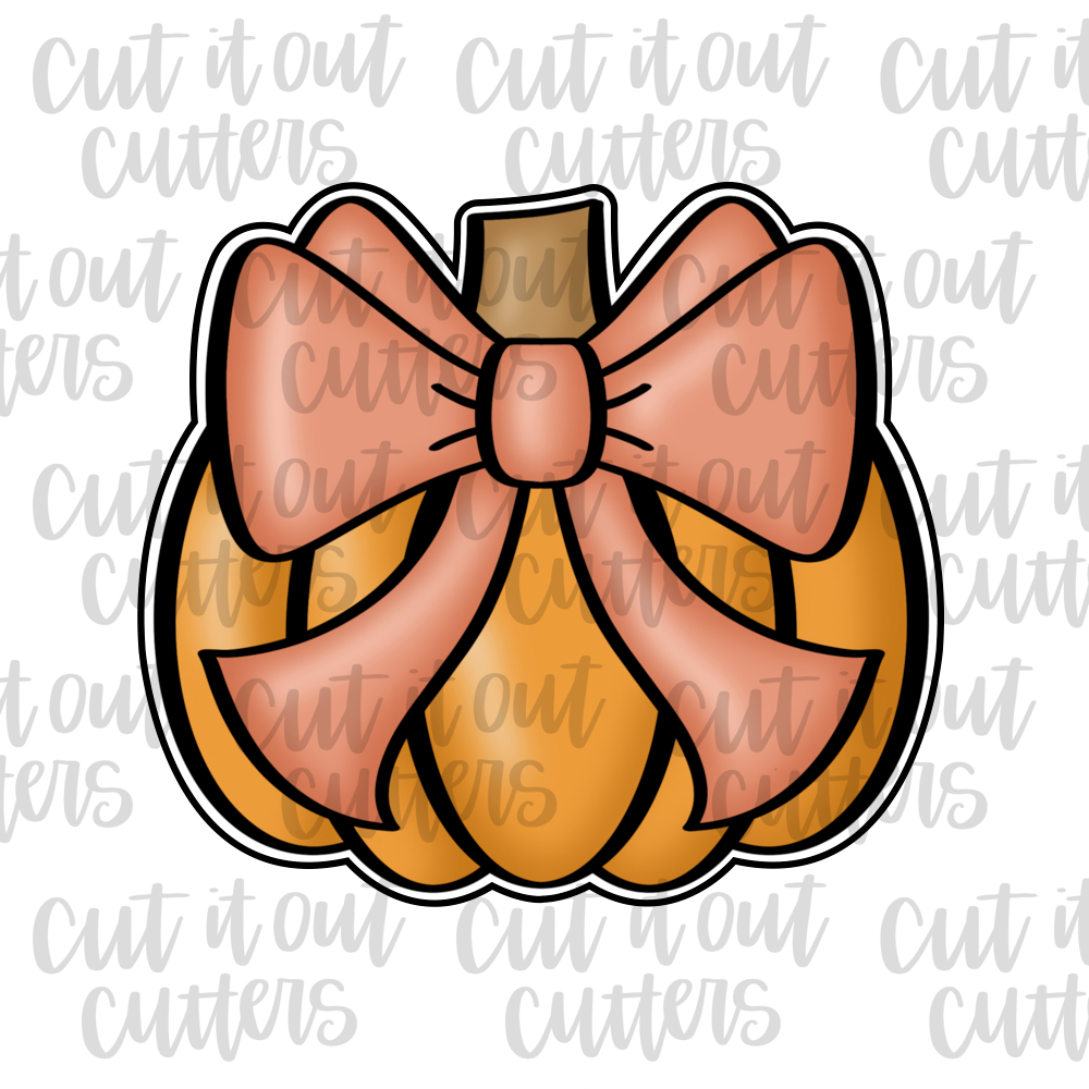 Big Bow Pumpkin Cookie Cutter