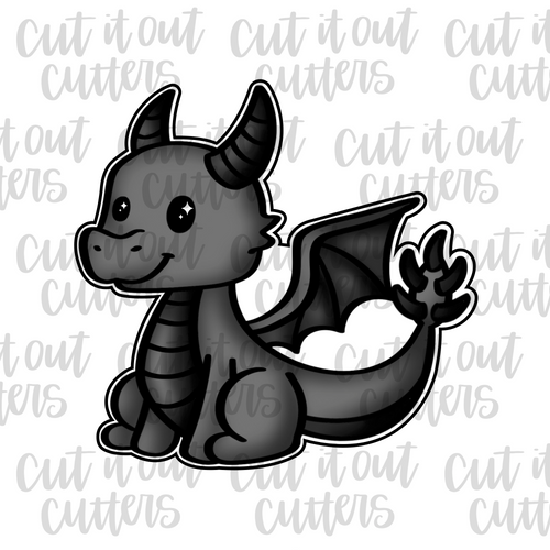 Black Dragon Cookie Cutter