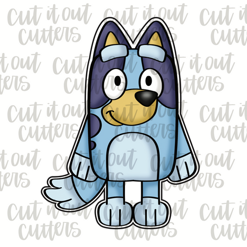 Blue Pup Cookie Cutter