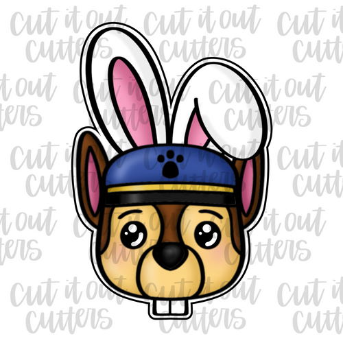 Blue Dog in Bunny Disguise Cookie Cutter