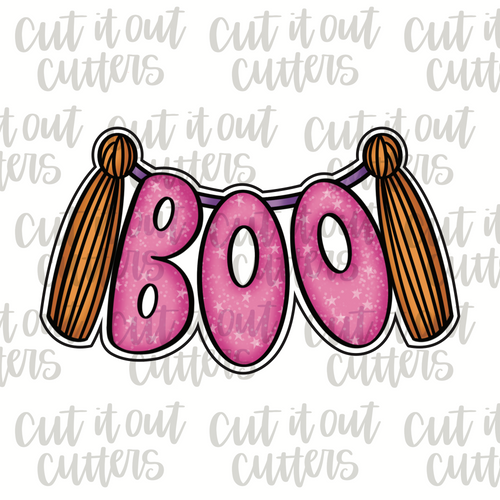 Boo Banner Cookie Cutter