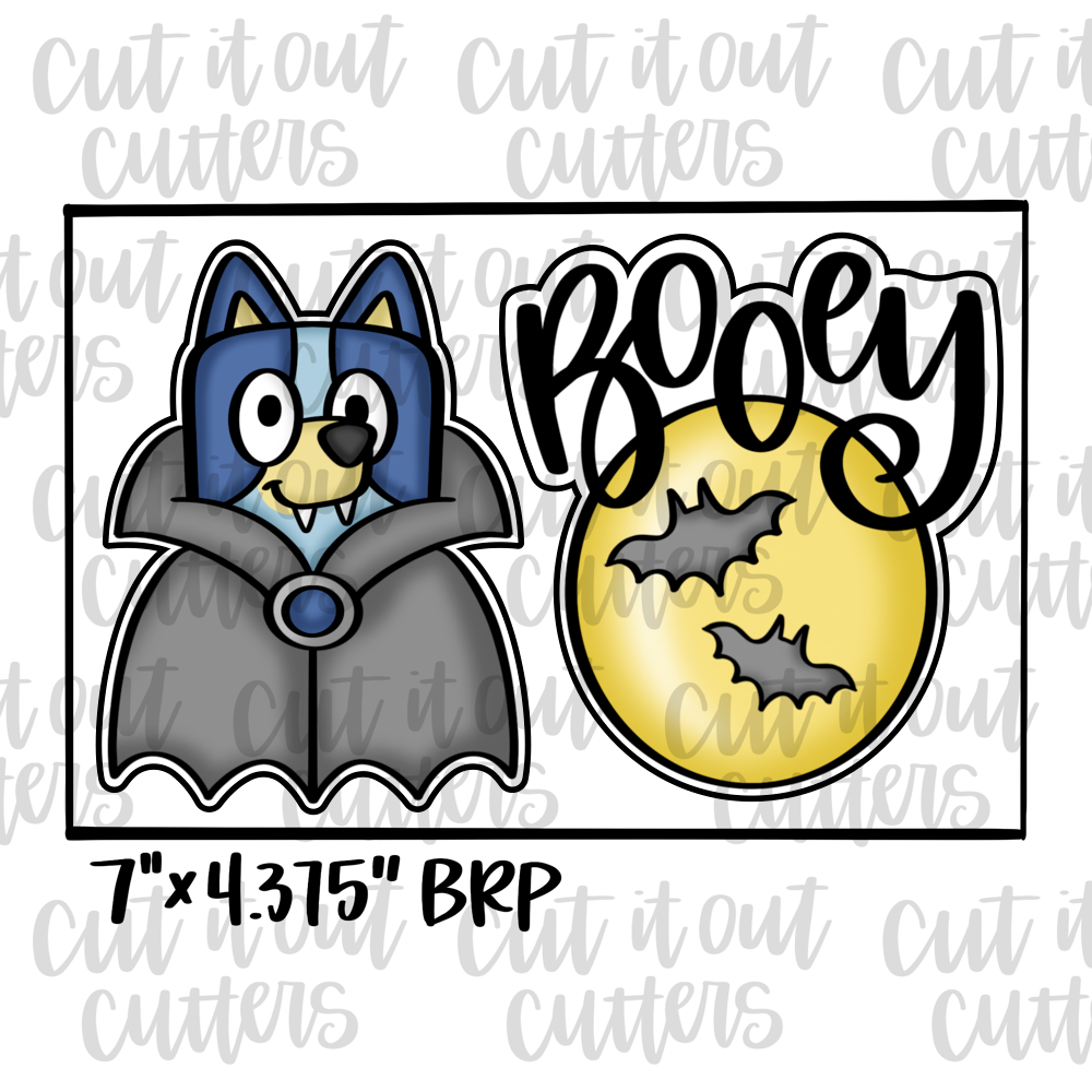 Booey & Vampire Pup Cookie Cutter Set