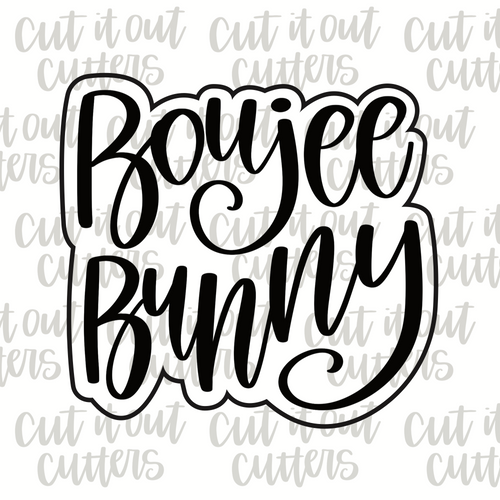 Boujee Bunny Cookie Cutter