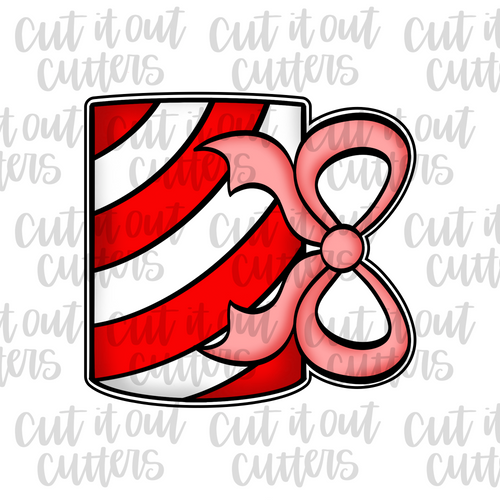 Bow Coffee Mug Cookie Cutter