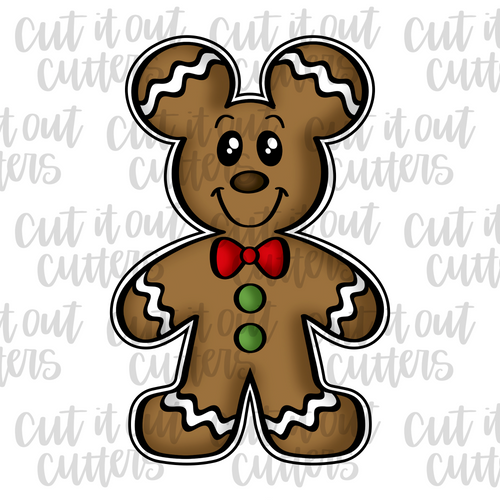 Boy Mouse Gingerbread Cookie Cutter