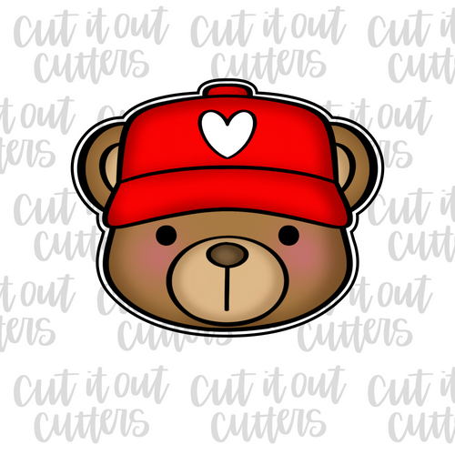 Brett the Bear with Hat Cookie Cutter