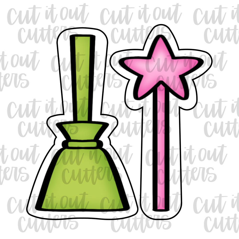 Broom & Wand Cookie Cutter Set
