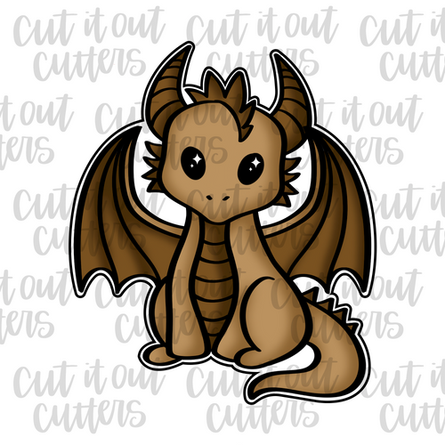 Brown Dragon Cookie Cutter