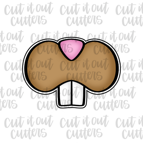 Buck Tooth Bunny Face Cookie Cutter