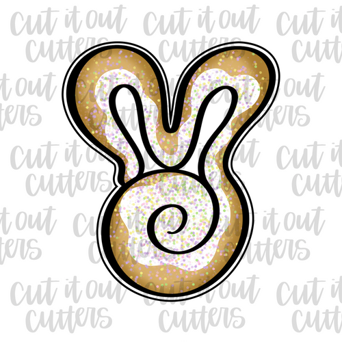 Bunny Cinnamon Roll Cookie Cutter