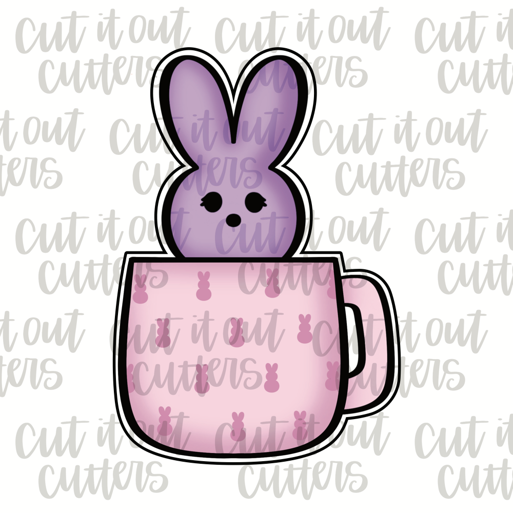 Bunny in a Mug Cookie Cutter