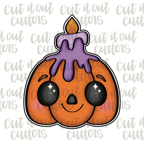 Candle Pumpkin Cookie Cutter