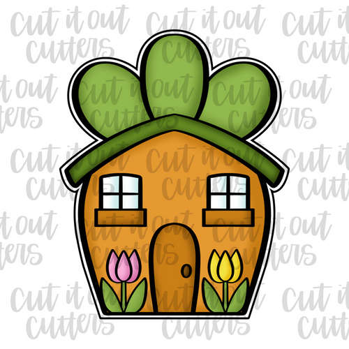 Carrot House Cookie Cutter