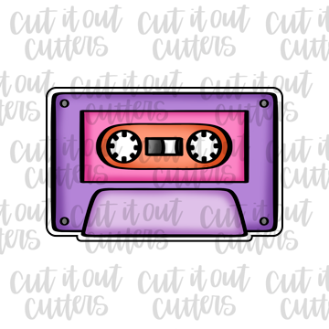 Cassette Tape 2 Cookie Cutter