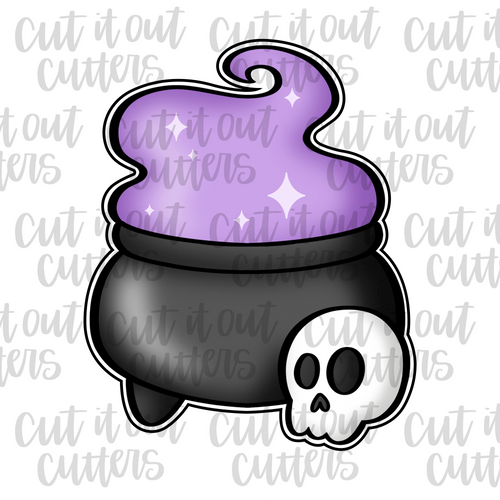 Cauldron & Skull Cookie Cutter