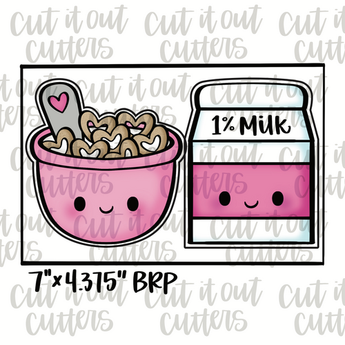 Cereal & Milk Cookie Cutter Set