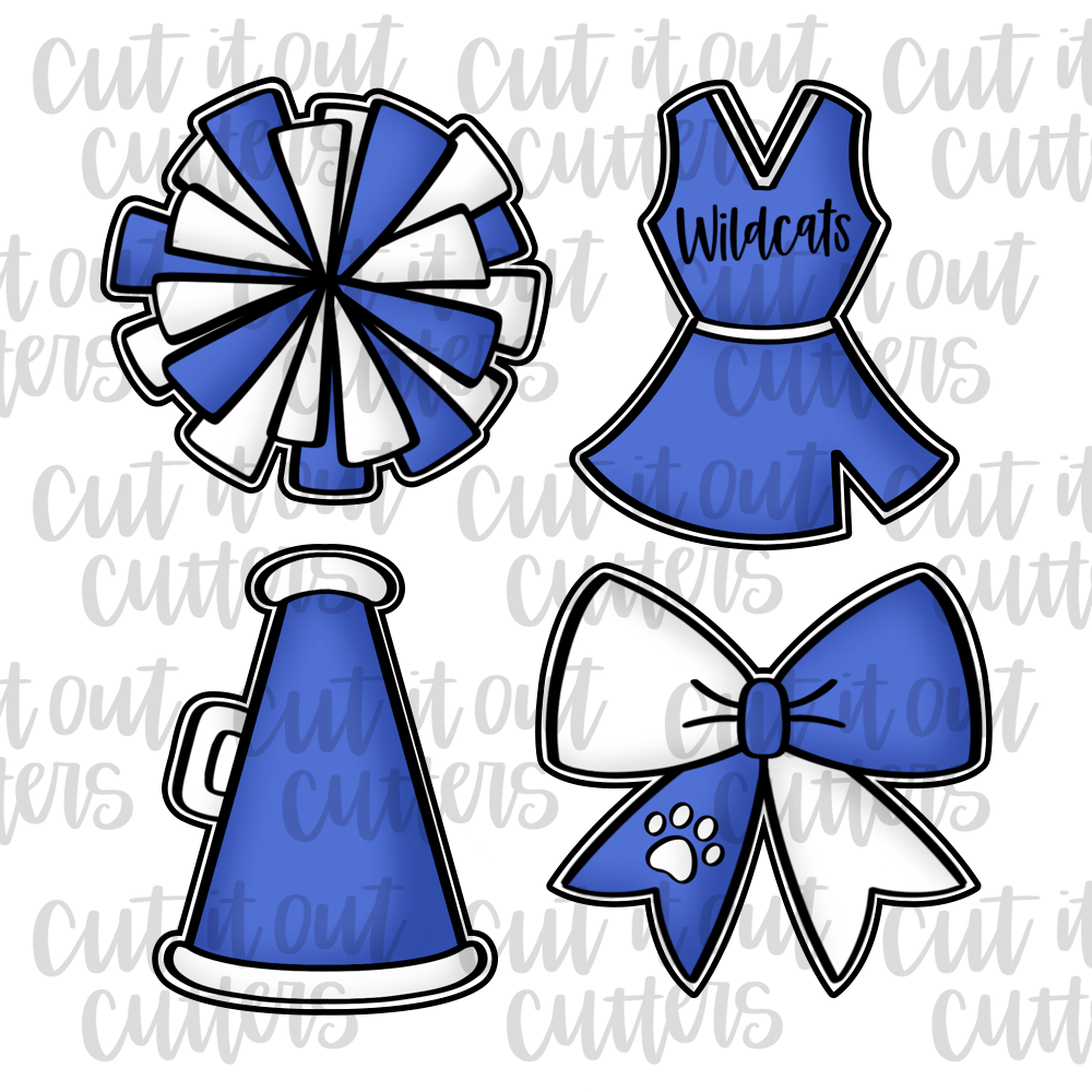Cheerleading Cookie Cutter Set