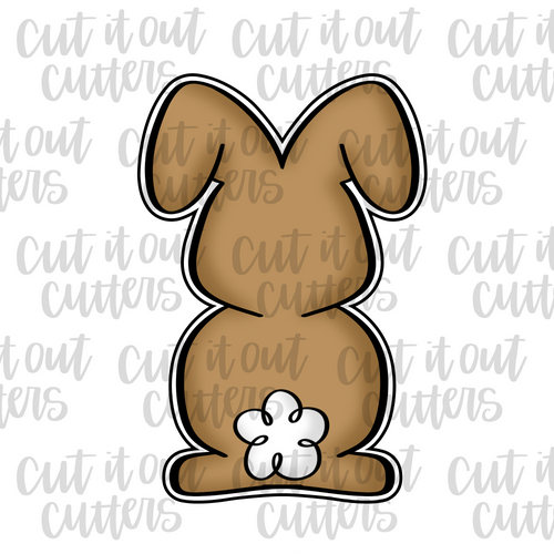 Chocolate Bunny Butt Cookie Cutter