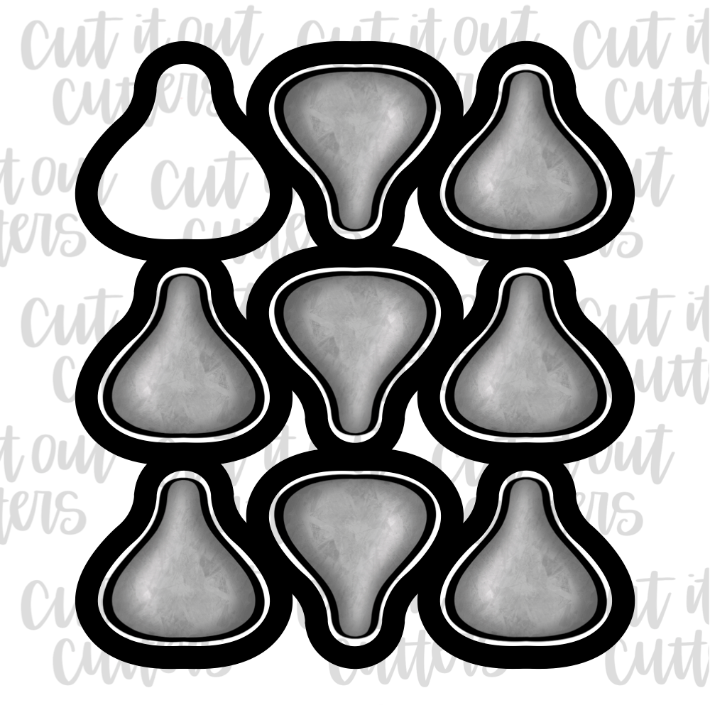 chocolate-kiss-multi-cutter-cookie-cutter-cut-it-out-cutters for Free Printable Hershey Kiss Template Chocolate Kiss Multi-Cutter Cookie Cutter – Cut It Out Cutters for Free Printable Hershey Kiss Template