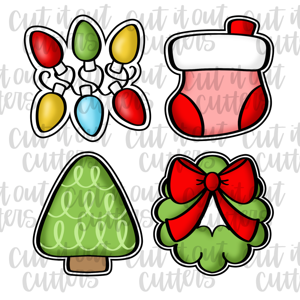 Christmas Decor Minis Cookie Cutter Set