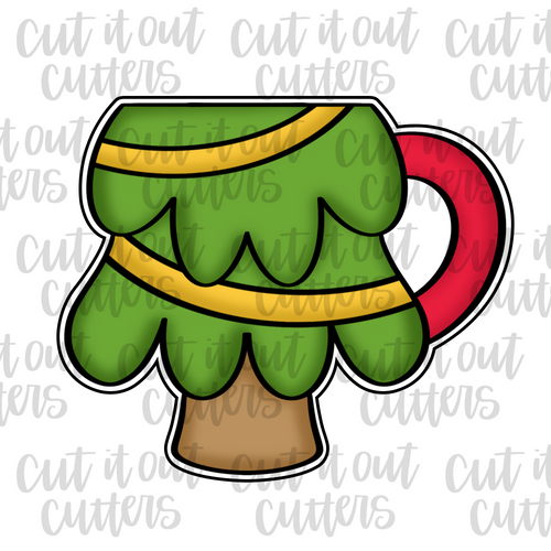 Christmas Tree Mug Cookie Cutter