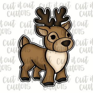 Chunky Reindeer Cookie Cutter