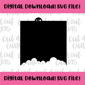 DIGITAL DOWNLOAD SVG File for Clouds 2 Stencil