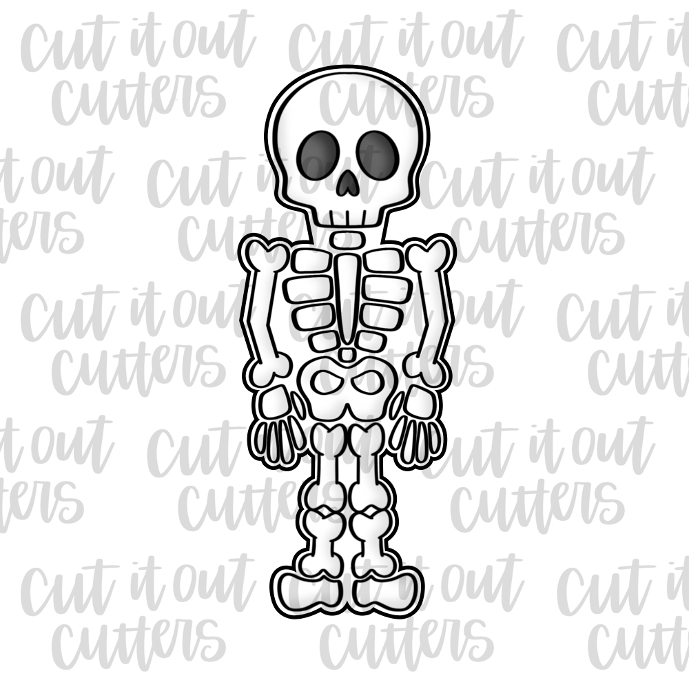 Coffin Skeleton Cookie Cutter