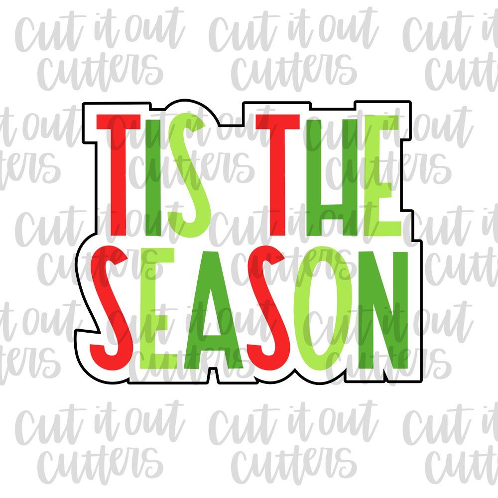 Colorful Tis the Season Cookie Cutter