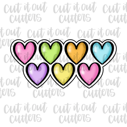 Convo Hearts Cookie Cutter
