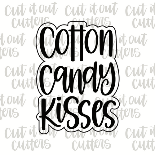 Cotton Candy Kisses Cookie Cutter