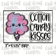 Load image into Gallery viewer, Cotton Candy Kisses &amp; Cotton Candy Cookie Cutter Set