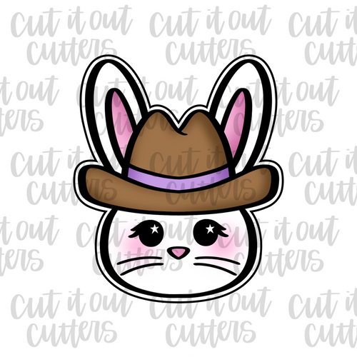 Cowboy Bunny Cookie Cutter