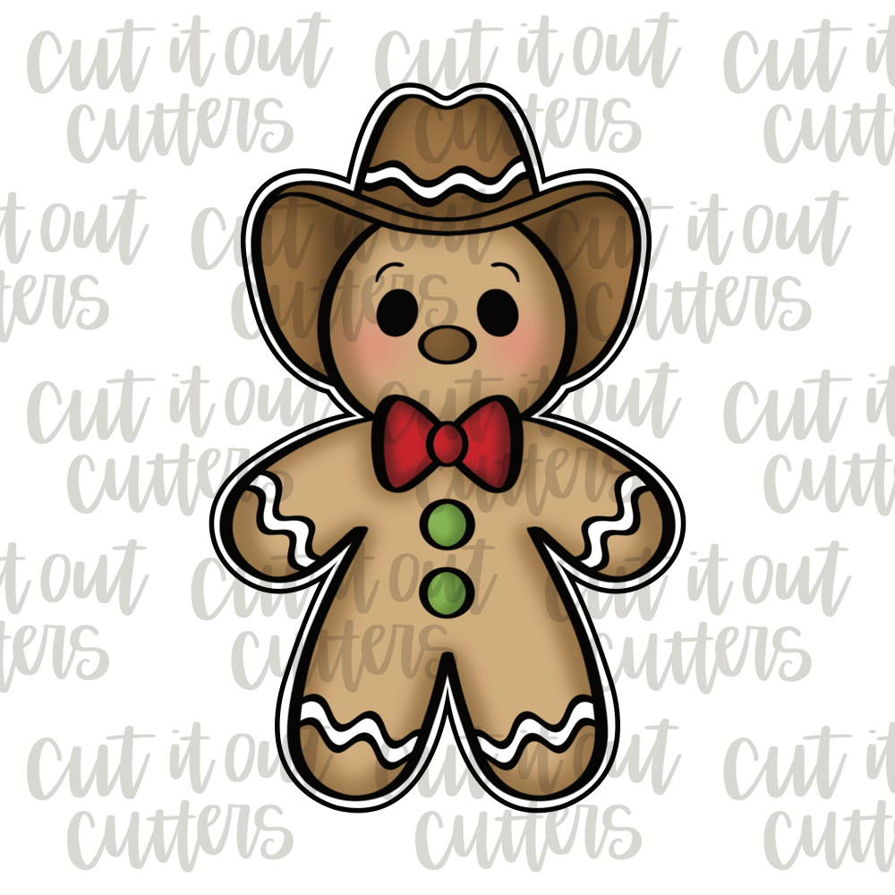 Cowboy Gingy Cookie Cutter