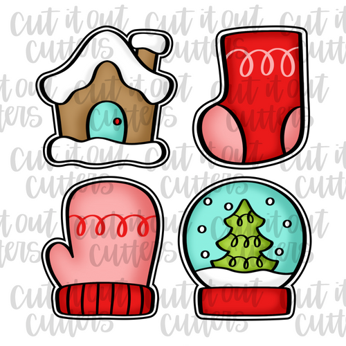 Cozy Christmas Minis Cookie Cutter Set