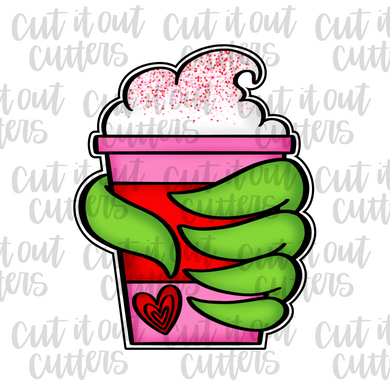 Curly Whip Grump Cup Cookie Cutter