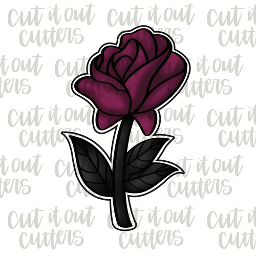 Dark Rose Cookie Cutter